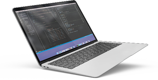 Portátil ejecutando el programa Visual Studio Code